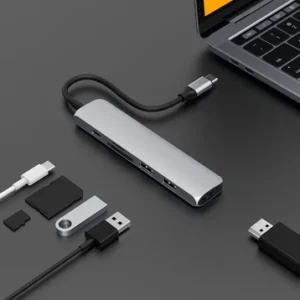 Hub HyperDrive BAR 6 in 1 cổng USB-C HD22E